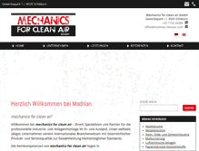 Tablet Screenshot of madrian-cleanair.com